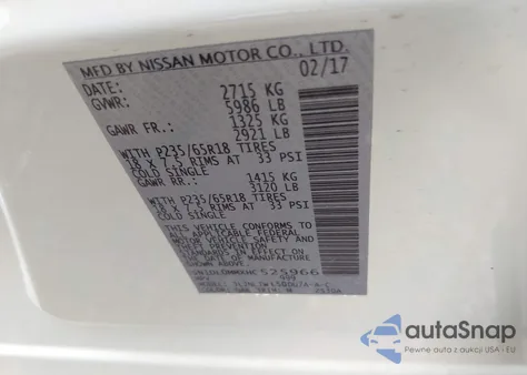 2017 Infiniti Qx60 from USA, damaged, VIN 5N1DL0MMXHC525966